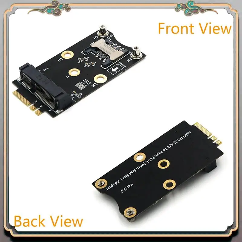 Прочный 2X адаптер Wi-Fi M.2 Mini PCIE Беспроводная сетевая карта к M2 NGFF Key A + E Подъемник карты Wi-Fi со слотом для SIM-карты
Прочный 2X адаптер Wi-Fi M.2 Mini PCIE Беспроводная сетевая карта к M2 NGFF Key A + E Подъемник карты Wi-Fi со слотом для SIM-карты