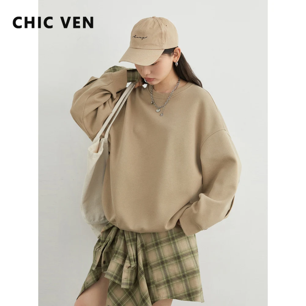 CHIC VEN Women Sweatshirts Fashion Casual O-Neck Loose Contrast Plaid Pullovers Streetwear Female Tops Spring Autumn New 2025
CHIC VEN Women Sweatshirts Fashion Casual O-Neck Loose Contrast Plaid Pullovers Streetwear Female Tops Spring Autumn New 2025