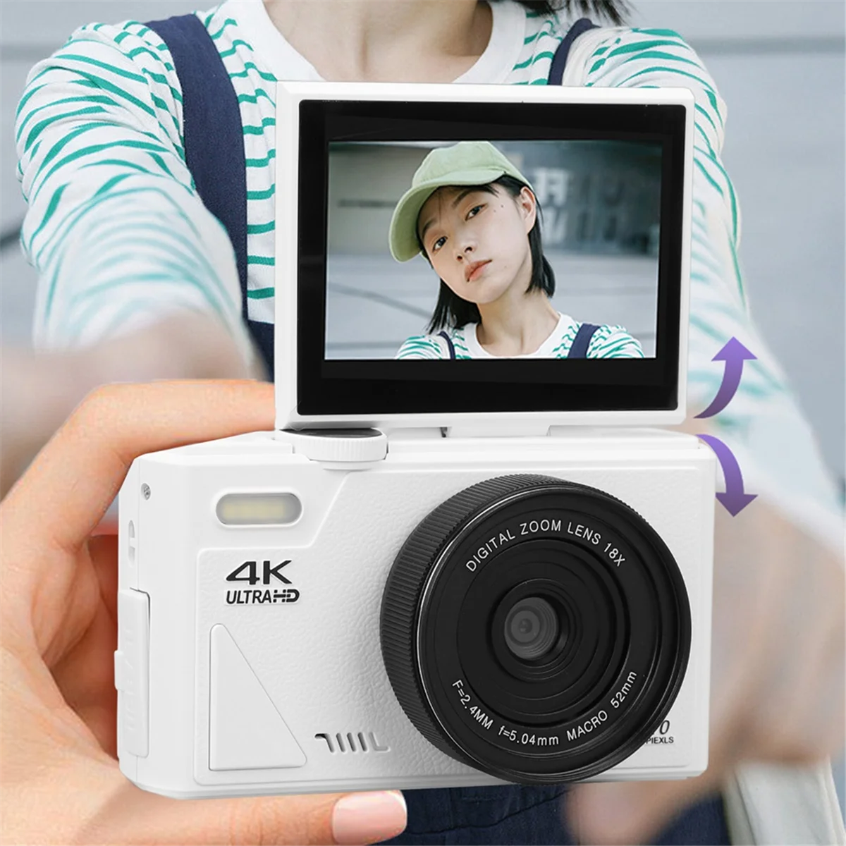 Ap-Retro Digital Camera 64MP Stabilization Video Pause Function 3 Inch IPS Screen Digital Camera for Vlogging
Ap-Retro Digital Camera 64MP Stabilization Video Pause Function 3 Inch IPS Screen Digital Camera for Vlogging