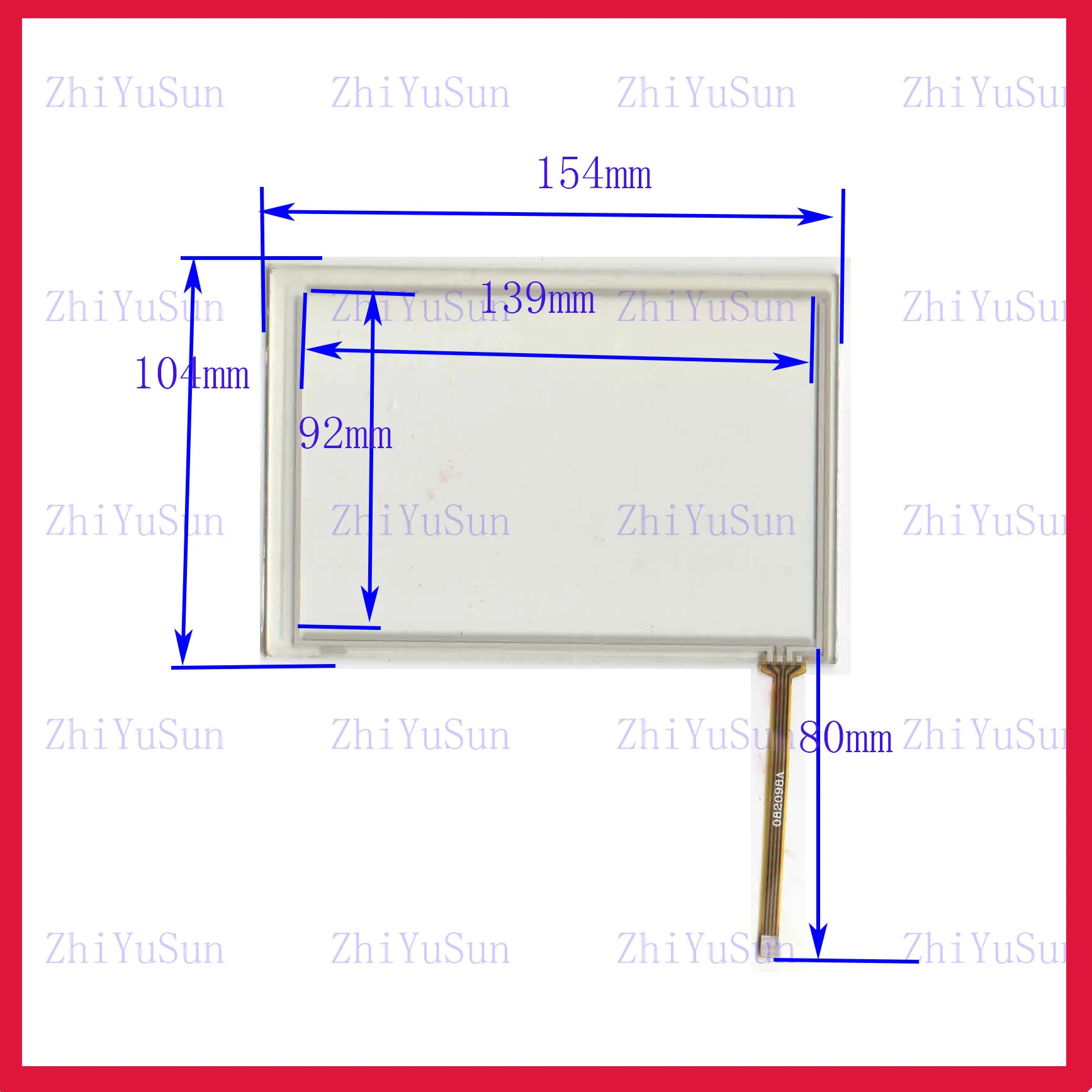 M6510A 154*104mm 4 lines touch screen panel Sensor glass 154*104
M6510A 154*104mm 4 lines touch screen panel Sensor glass 154*104