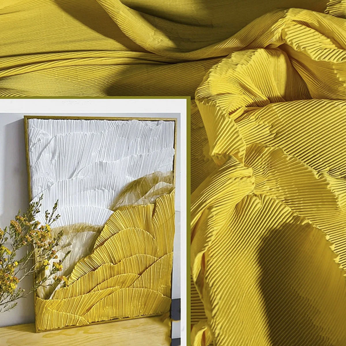 Wrinkled fabric Creative pleated hard wedding pleated handmade DIY background decorative print fabric
Wrinkled fabric Creative pleated hard wedding pleated handmade DIY background decorative print fabric