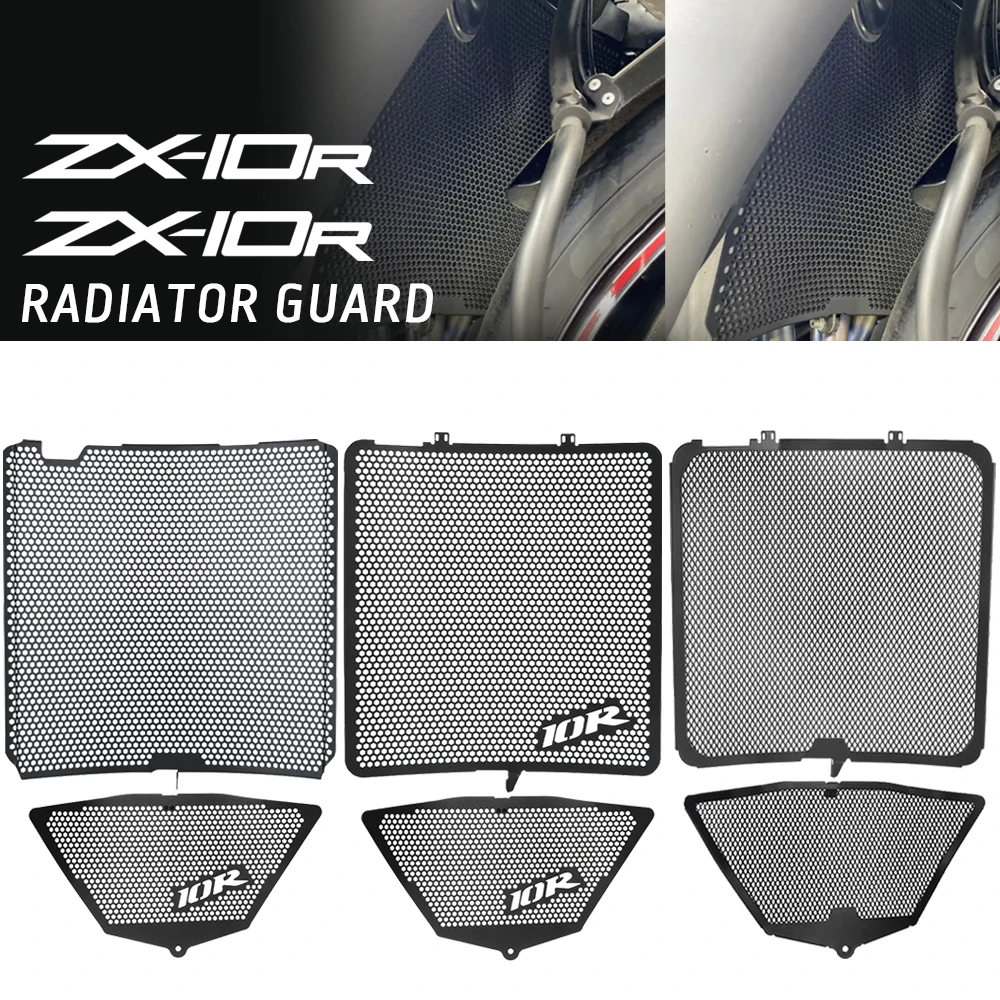 Motorcycle FOR Kawasaki ZX-10RR ZX10RR ZX-10R ZX10R SE 2011-2020 2019 Radiator Guard And Oil Cooler Guard Set Protector Cover 
Motorcycle FOR Kawasaki ZX-10RR ZX10RR ZX-10R ZX10R SE 2011-2020 2019 Radiator Guard And Oil Cooler Guard Set Protector Cover