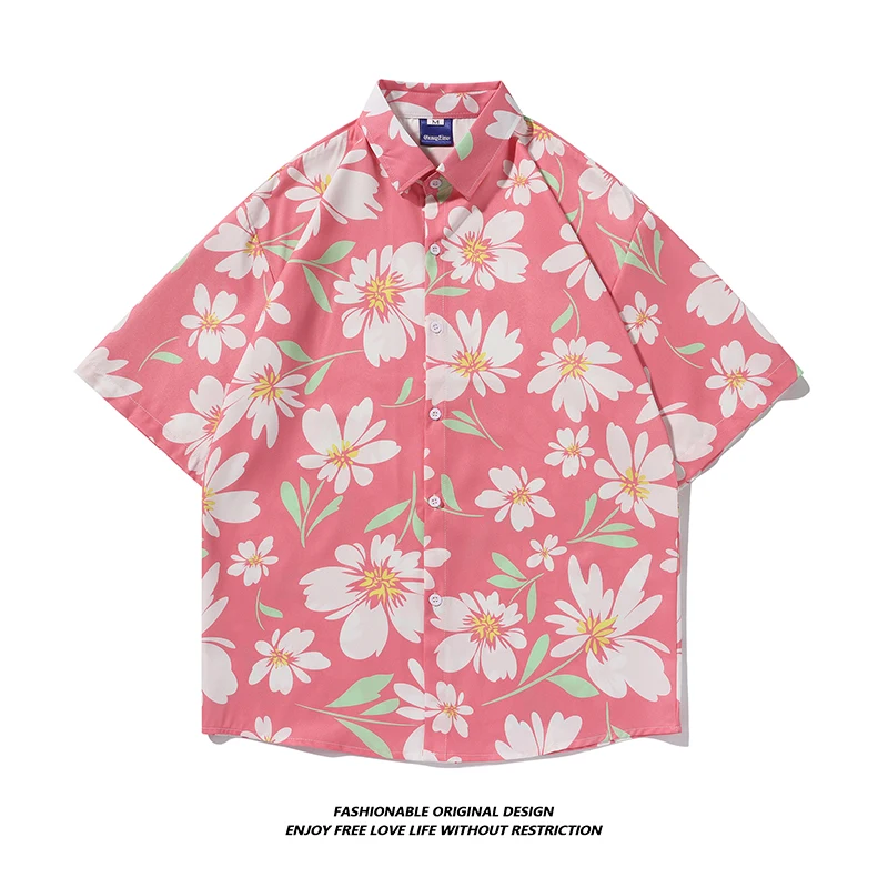 Hawaii Beach Men's Short Sleeve Shirt Summer New American Retro Dyed Ice Silk Flower Pattern Breathable And Comfortable Casua...
Hawaii Beach Men's Short Sleeve Shirt Summer New American Retro Dyed Ice Silk Flower Pattern Breathable And Comfortable Casua...
