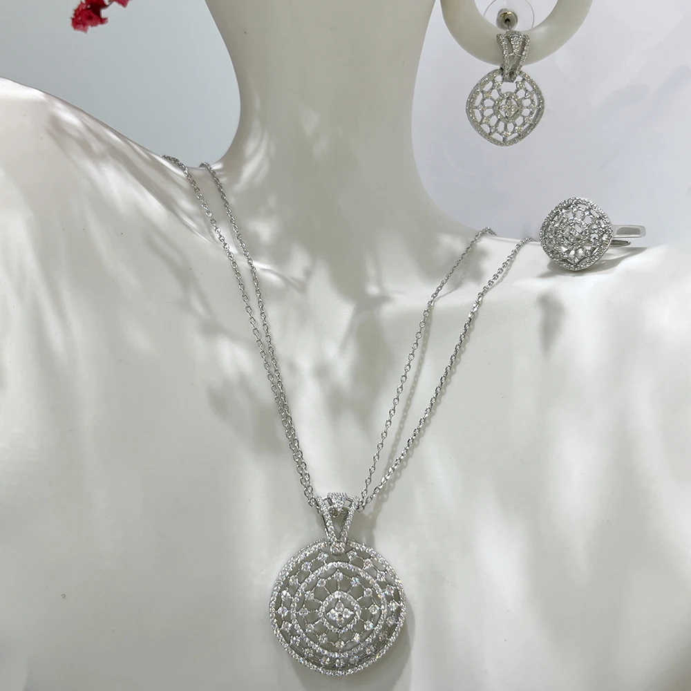 INJEWELIFE Layered Necklace Set for Women CZ Zirconia Pendant Jewelry Set Necklace Earrings Ring Charm Wedding Party Engagement
INJEWELIFE Layered Necklace Set for Women CZ Zirconia Pendant Jewelry Set Necklace Earrings Ring Charm Wedding Party Engagement