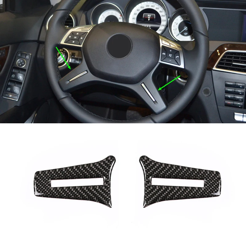 For Mercedes Benz C Class W204 2005 2006 2007 2008 2009 2010 2011 2012 2pcs Carbon Fiber Car Steering Wheel Panel Cover Trim
For Mercedes Benz C Class W204 2005 2006 2007 2008 2009 2010 2011 2012 2pcs Carbon Fiber Car Steering Wheel Panel Cover Trim