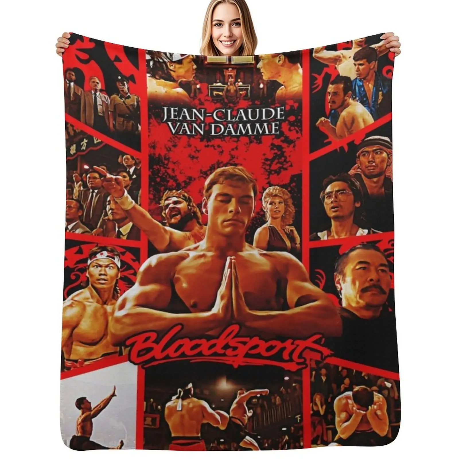 BLOODSPORT alternative movie poster Throw Blanket Reusable Durable Soft Blanket for All Seasons
BLOODSPORT alternative movie poster Throw Blanket Reusable Durable Soft Blanket for All Seasons