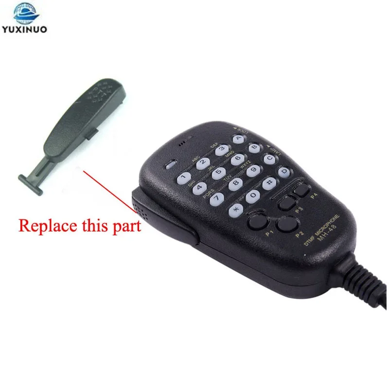 Replace YAESU MH-48 MH-48A6J DTMF Speaker PTT Microphone Push Button Key For FT-7800 7900 8800 8900 FT7800 FT7900 FT8900 Radio
Replace YAESU MH-48 MH-48A6J DTMF Speaker PTT Microphone Push Button Key For FT-7800 7900 8800 8900 FT7800 FT7900 FT8900 Radio