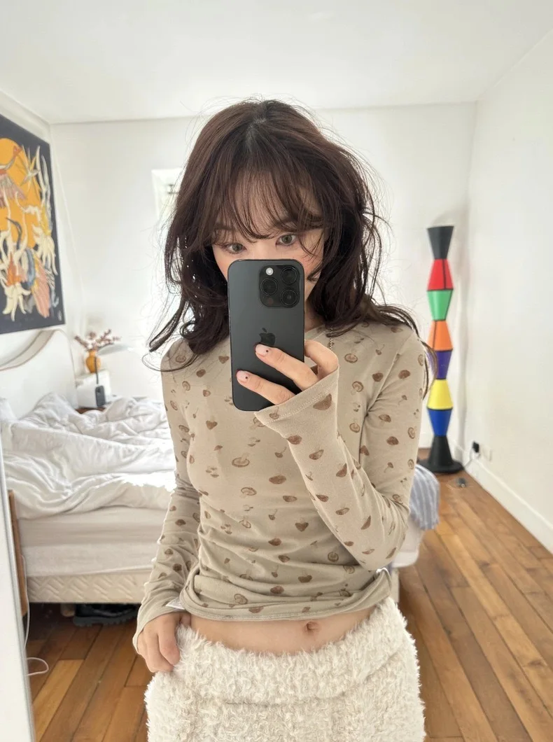 MOSA 26, весенняя новинка Dongdaemun Fltta Musoom, круглая футболка с принтом Ne Long Sve Base, женский топ Moisture ng, смесь хлопка
MOSA 26, весенняя новинка Dongdaemun Fltta Musoom, круглая футболка с принтом Ne Long Sve Base, женский топ Moisture ng, смесь хлопка