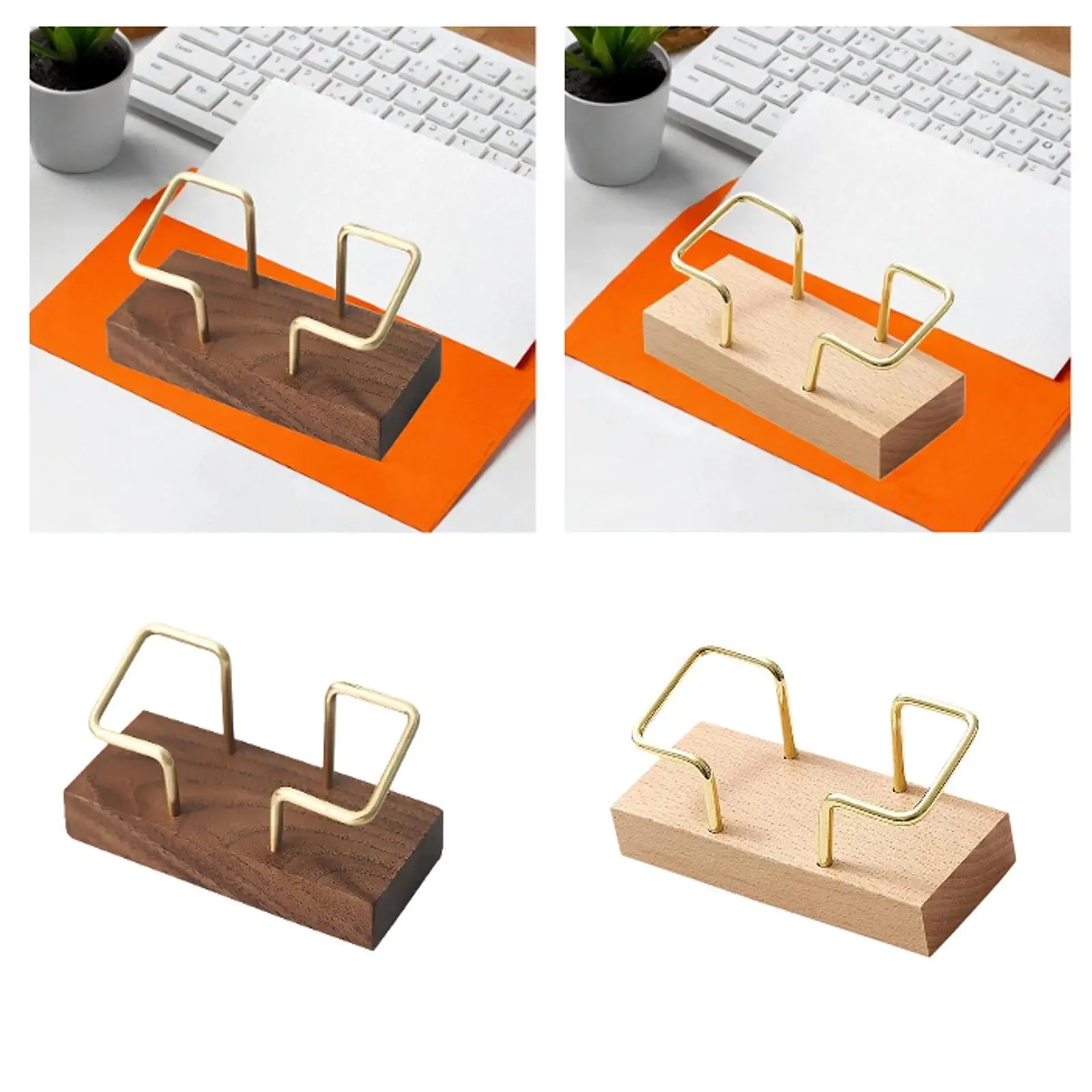 Desktop Wood Business Card Holder Accessories for Receptions Multifunctional Sturdy Brass Frame Tabletop Display Stand 4.3x2inch
Desktop Wood Business Card Holder Accessories for Receptions Multifunctional Sturdy Brass Frame Tabletop Display Stand 4.3x2inch