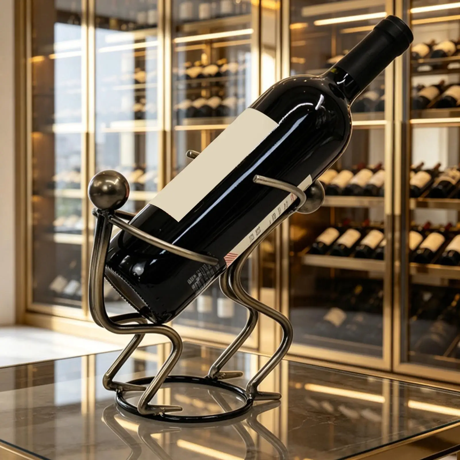 Countertop Wine Rack Metal Table Decoration Sparkling Wine Bottle Stand For Bartender Collector Entertainer Homeowner Dinner
Countertop Wine Rack Metal Table Decoration Sparkling Wine Bottle Stand For Bartender Collector Entertainer Homeowner Dinner