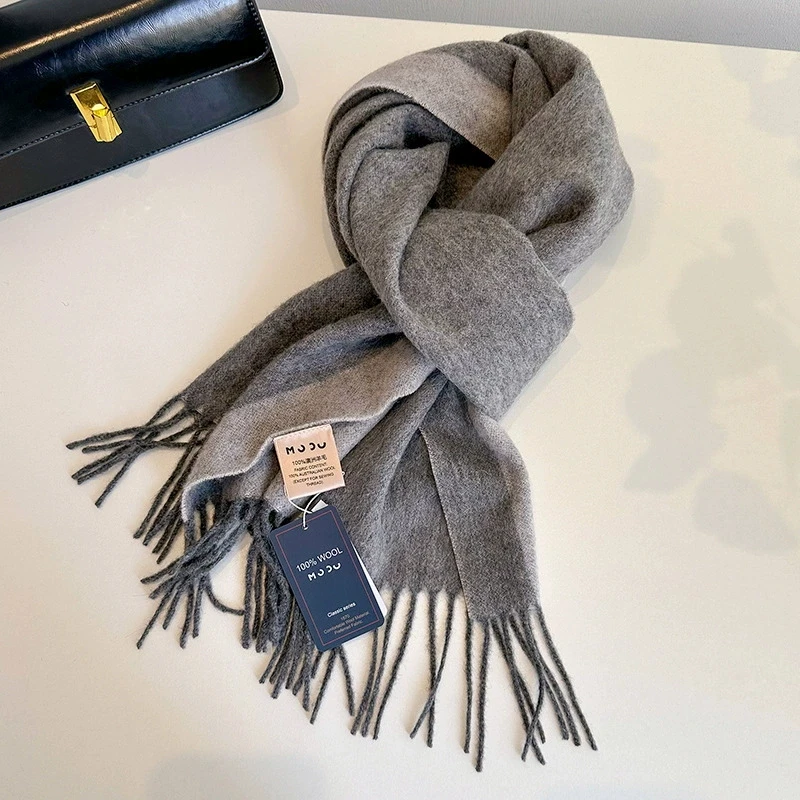 High Quality Soft Warm Thick Scarf Women Men 100% Wool Double-sided Tassel Muffler Male Female Thermal Classic Shawl Ladies
High Quality Soft Warm Thick Scarf Women Men 100% Wool Double-sided Tassel Muffler Male Female Thermal Classic Shawl Ladies
