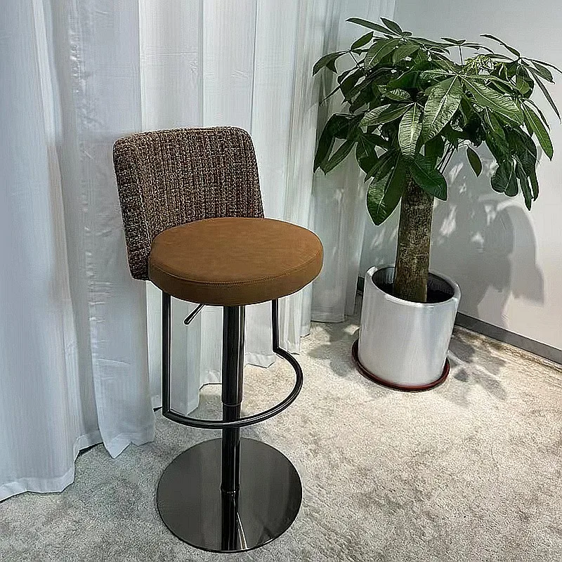 Stainless Modern Bar Chair Comfortable Fabric Height Accent Bar Chair Luxury Midcentur Bancos Para Barra Cocina Club Furniture
Stainless Modern Bar Chair Comfortable Fabric Height Accent Bar Chair Luxury Midcentur Bancos Para Barra Cocina Club Furniture