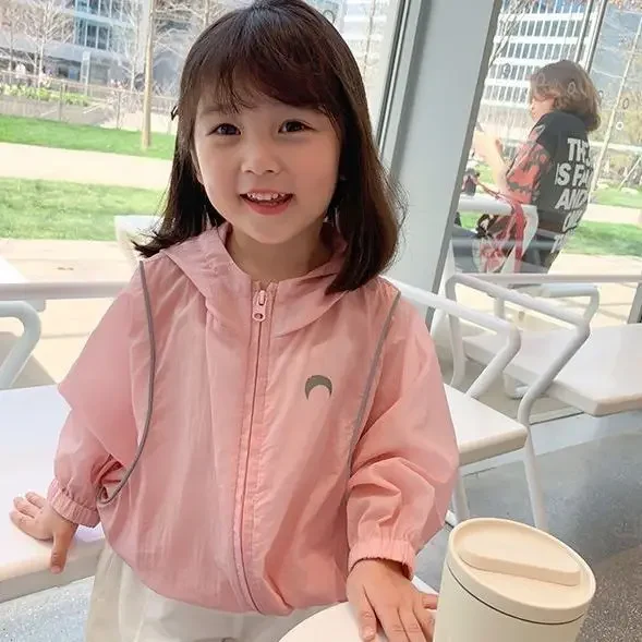 Summer Casual Lightweight Kids Sun Outfit Tops Baby Girls Loose Drawstring Hooded Zip Moon Coats Children Jackets 1-10 Years
Summer Casual Lightweight Kids Sun Outfit Tops Baby Girls Loose Drawstring Hooded Zip Moon Coats Children Jackets 1-10 Years
