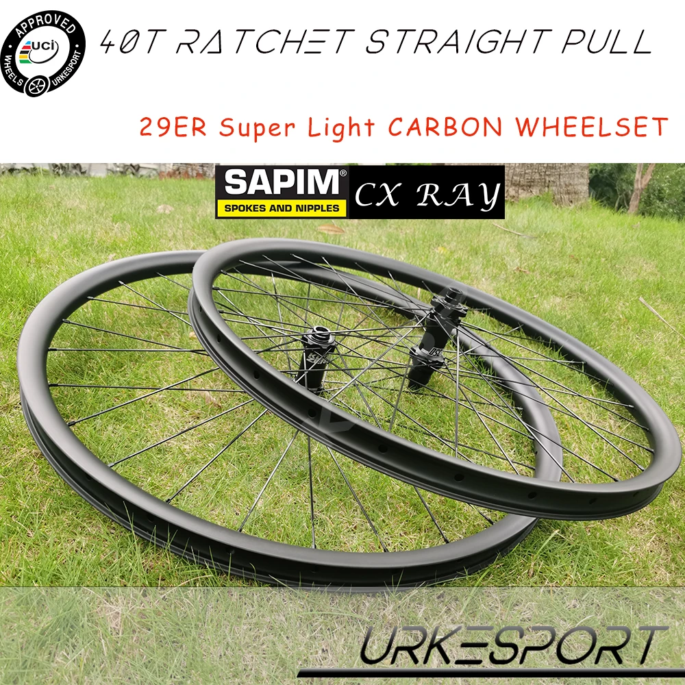29er MTB Carbon Wheels 1355g 40T Ratchet Tubeless Koozer 350 Straight Pull Sapim UCI Approved Mountain Bicycle Wheelset 29
29er MTB Carbon Wheels 1355g 40T Ratchet Tubeless Koozer 350 Straight Pull Sapim UCI Approved Mountain Bicycle Wheelset 29