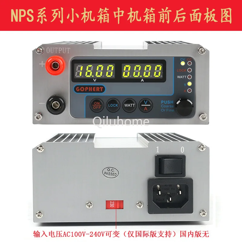 Gophert Ge Hui 60v3a10a1 Регулируемый источник питания постоянного тока CPS-6003II/6005ii/6011
Gophert Ge Hui 60v3a10a1 Регулируемый источник питания постоянного тока CPS-6003II/6005ii/6011
