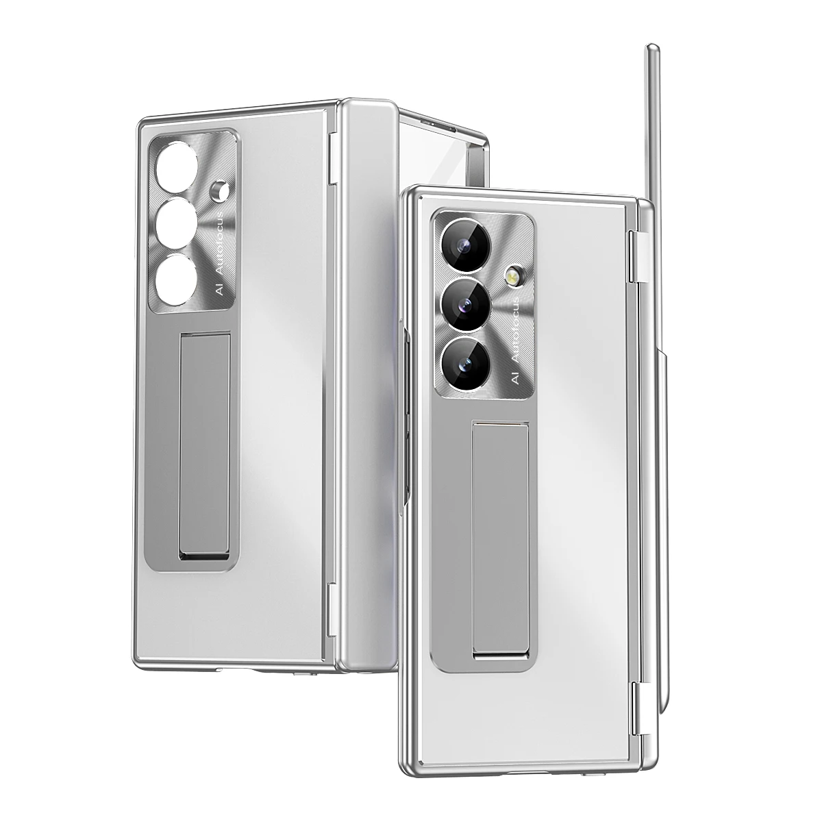 Full Aluminum Alloy Double Hinge Stand Holder S Pen Slot & Stylus Tempered Glass Shockproof Cover for Samsung Z Fold 7 6 5 4 3
Full Aluminum Alloy Double Hinge Stand Holder S Pen Slot & Stylus Tempered Glass Shockproof Cover for Samsung Z Fold 7 6 5 4 3