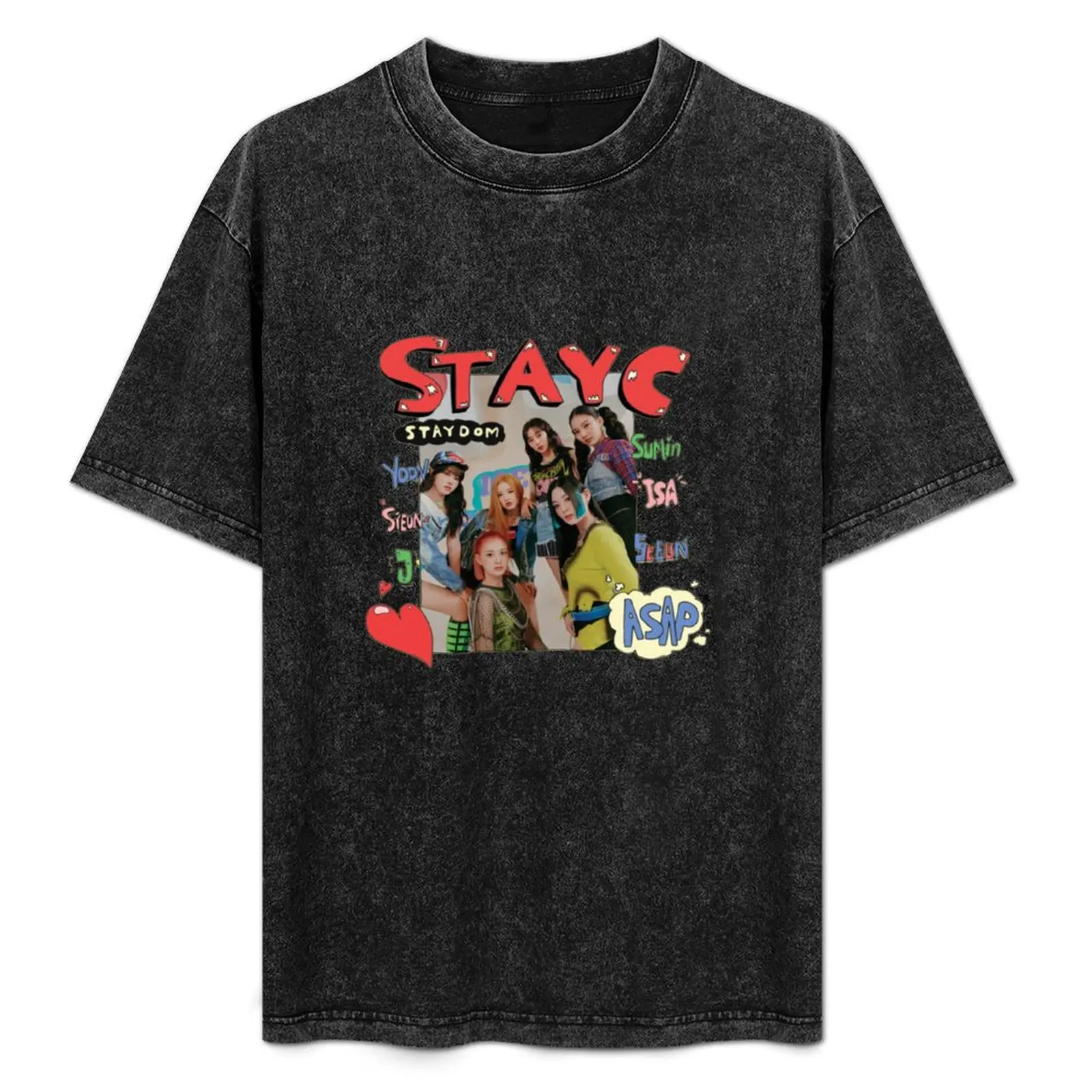 StayC Staydom ASAP Photo Art T-Shirt Basic Lightweight Short Sleeve Tee
StayC Staydom ASAP Photo Art T-Shirt Basic Lightweight Short Sleeve Tee