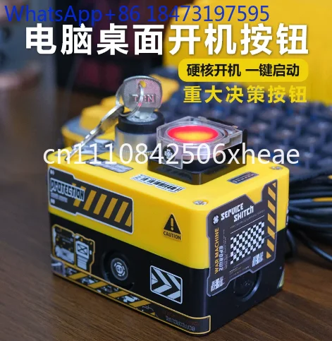 Desktop PC Case External Wired Power Switch, Dual Buttons for Host on/Off Control
Desktop PC Case External Wired Power Switch, Dual Buttons for Host on/Off Control