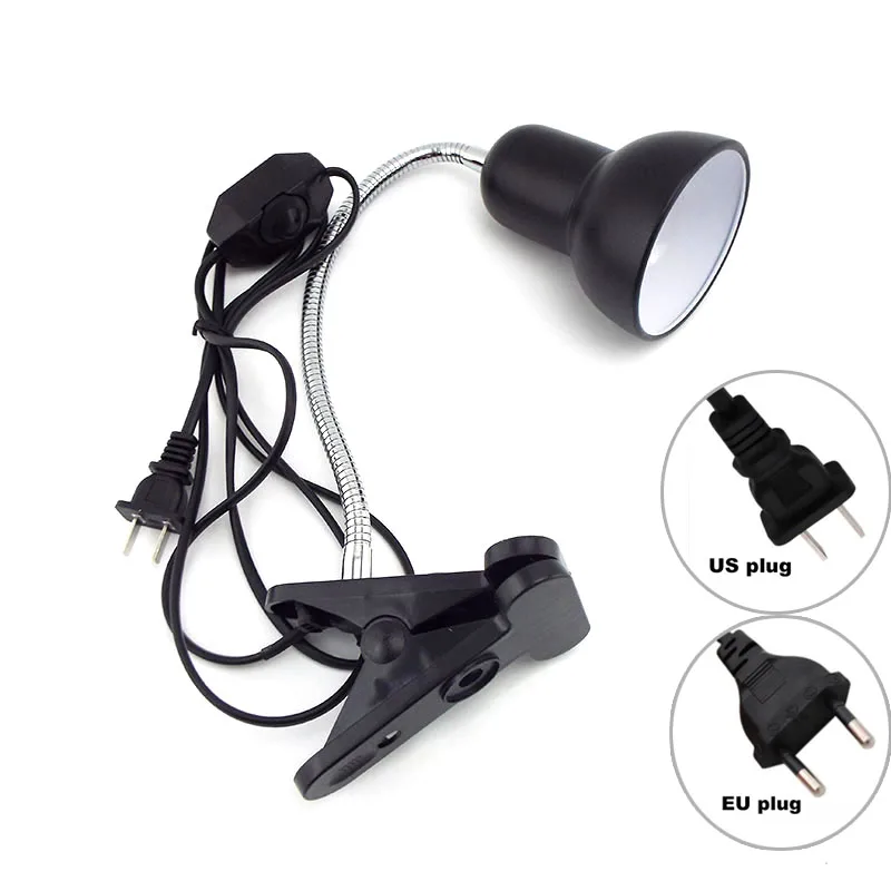 EU US Plug 360 Degrees Flexible Desk Lamp Holder E27 Base Light Socket Gooseneck Clip-On Cable With On Off Switch for Home
EU US Plug 360 Degrees Flexible Desk Lamp Holder E27 Base Light Socket Gooseneck Clip-On Cable With On Off Switch for Home