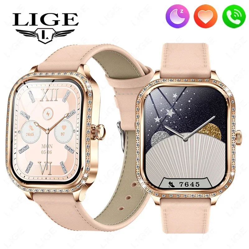 LIGE Women Bluetooth Call Smart Watch Heart Rate Monitoring Sport Smartwatches IP68 Waterproof Ladies Smartwatch For iOS Android
LIGE Women Bluetooth Call Smart Watch Heart Rate Monitoring Sport Smartwatches IP68 Waterproof Ladies Smartwatch For iOS Android