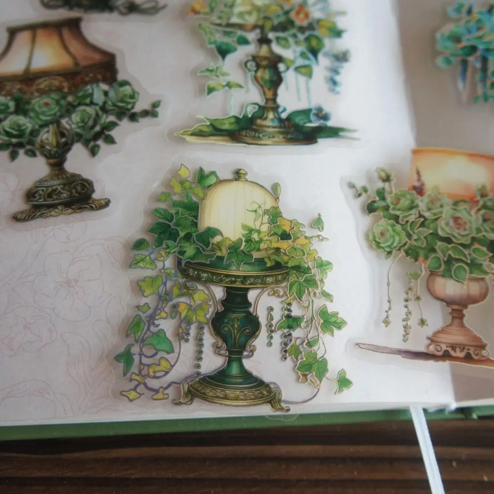 10 Pcs Silver Line Green Plant Potted Plant Chandelier Fence Style PVC Sticker Scrapbooking DIY Gift Decoration Tag
10 Pcs Silver Line Green Plant Potted Plant Chandelier Fence Style PVC Sticker Scrapbooking DIY Gift Decoration Tag