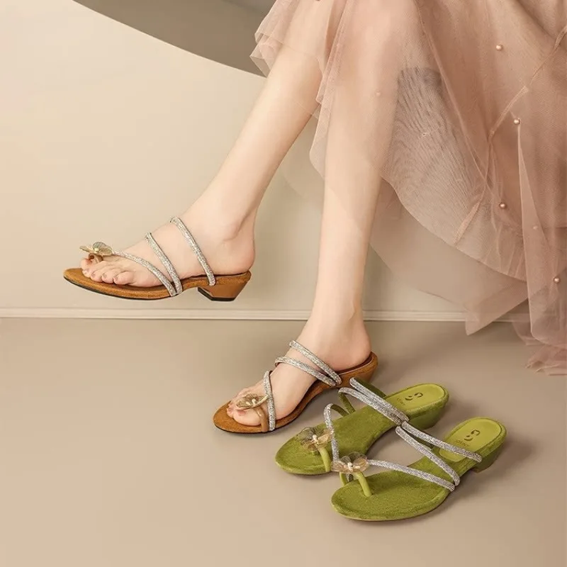 New Women's Shoes Exquisite Flower High Heeled Slippers for Woman Fashion Vacation Casual Shoes Designer Shoes Zapatos De Mujer
New Women's Shoes Exquisite Flower High Heeled Slippers for Woman Fashion Vacation Casual Shoes Designer Shoes Zapatos De Mujer