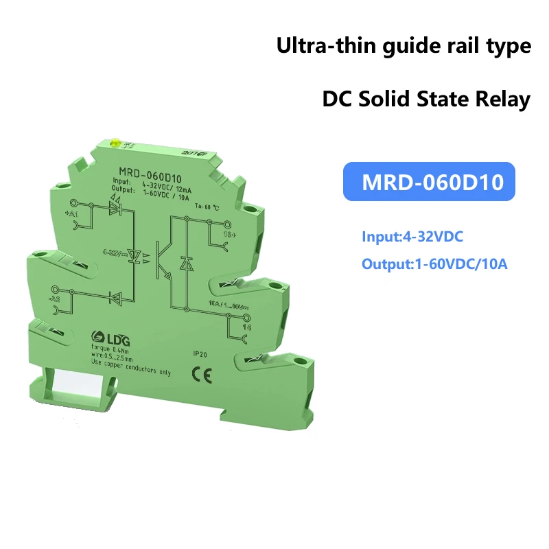 2pcs MRD-060D10 Ultra-thin Small DC Solid-state Relay Module Module PLC Amplifier Board 24V High-Frequency 10A
2pcs MRD-060D10 Ultra-thin Small DC Solid-state Relay Module Module PLC Amplifier Board 24V High-Frequency 10A