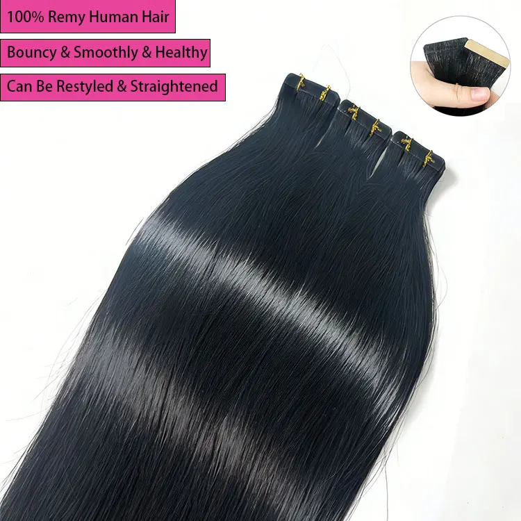 50 Pcs Seamless tape in hair extensions human hair Straight Invisible Tape in Hair Brazilian Natural Black Remy 100% Human Hair
50 Pcs Seamless tape in hair extensions human hair Straight Invisible Tape in Hair Brazilian Natural Black Remy 100% Human Hair