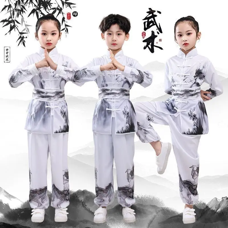 Children's Martial Arts Training Clothes Chinese Style Ancient Kung Fu Uniform Performance Clothes Printed Wushu Clothes LE452
Children's Martial Arts Training Clothes Chinese Style Ancient Kung Fu Uniform Performance Clothes Printed Wushu Clothes LE452