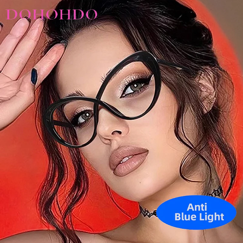 Retro Big Frame Cat Eye Eyeglasses Anti Blue Light Computer Glasses Women Men Fashionable Luxury Brand Design Classic Eyeglasses
Retro Big Frame Cat Eye Eyeglasses Anti Blue Light Computer Glasses Women Men Fashionable Luxury Brand Design Classic Eyeglasses