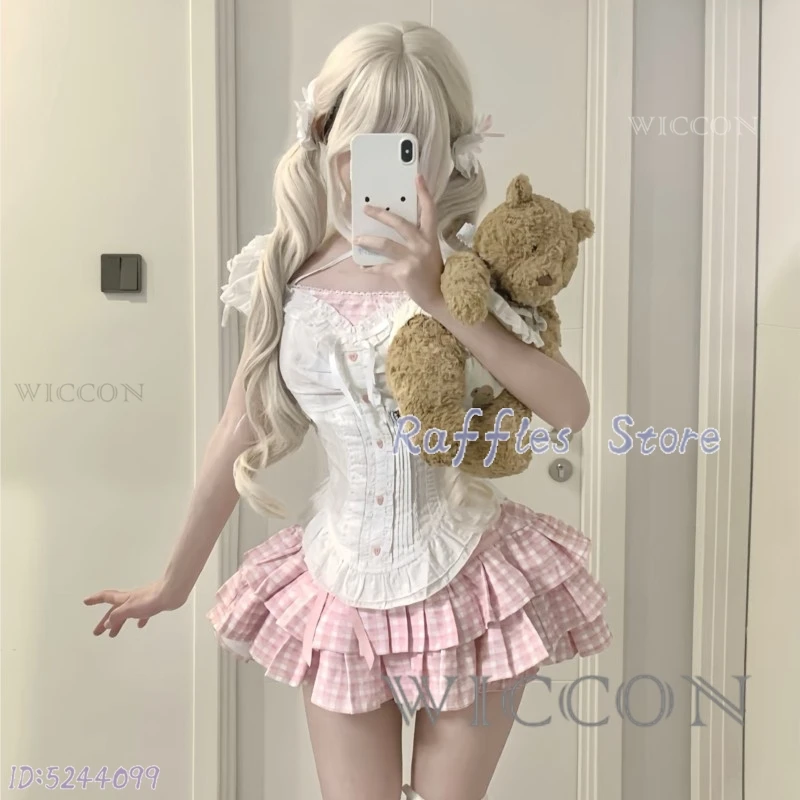 Raffles Store Anime Nana Komatsu Cosplay Dating Suit Pink Skirt Top Jirai kei NANA Cosplay Costume Wig Vintage Retro Outfit Hall
Raffles Store Anime Nana Komatsu Cosplay Dating Suit Pink Skirt Top Jirai kei NANA Cosplay Costume Wig Vintage Retro Outfit Hall