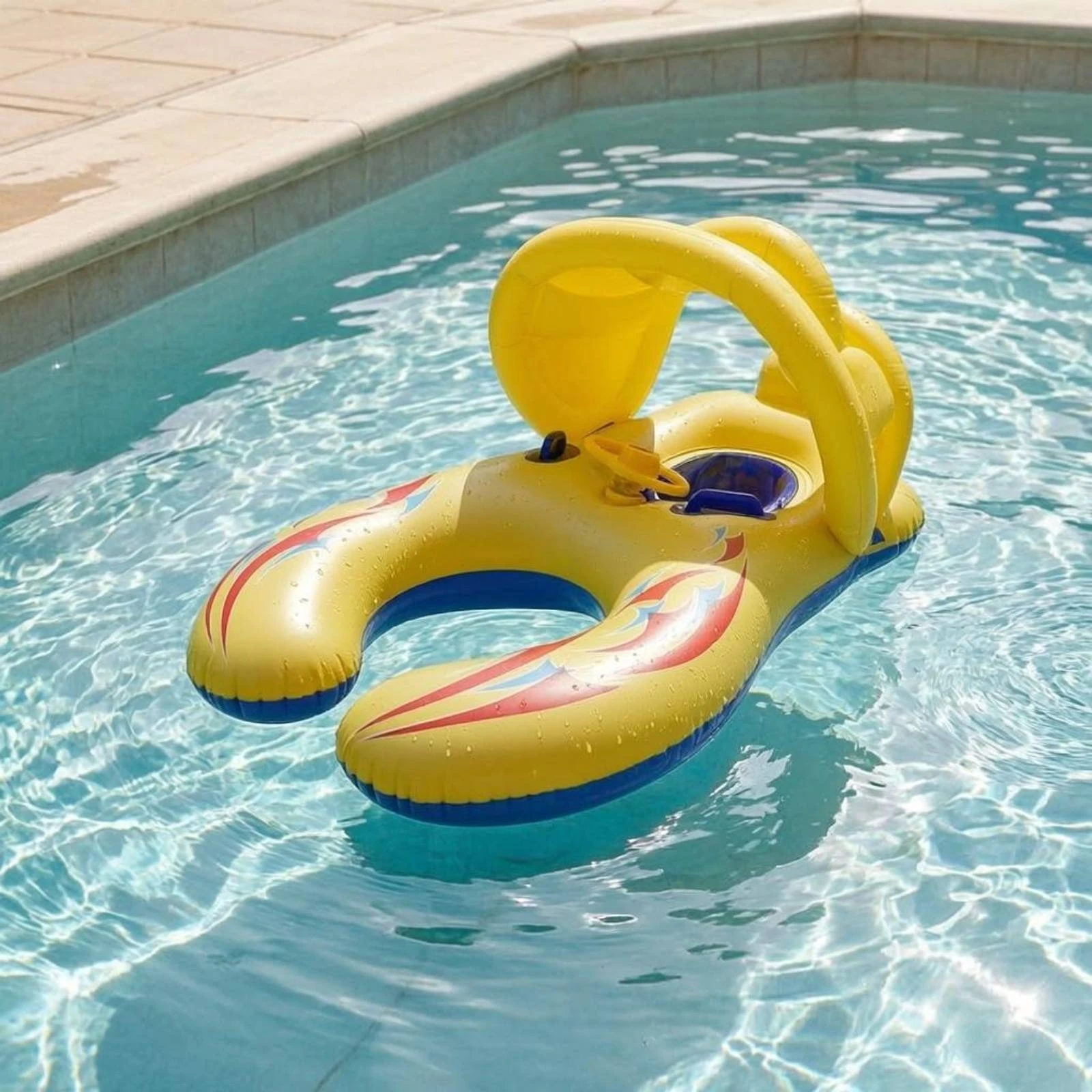 Baby Pool Pool Accessory with Canopy Portable Parent Child Pool Accessory Inflatable Baby Swim Float Steering Wheel Water Toy
Baby Pool Pool Accessory with Canopy Portable Parent Child Pool Accessory Inflatable Baby Swim Float Steering Wheel Water Toy
