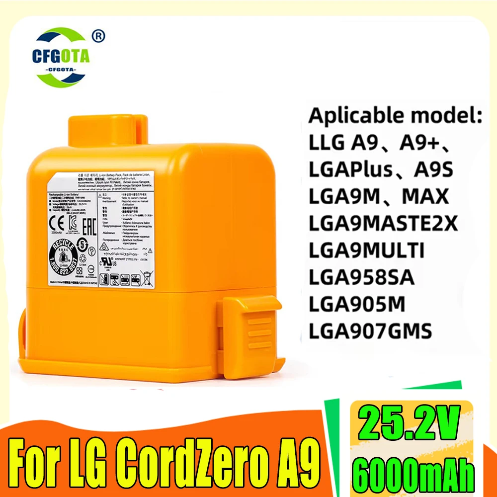 New 25.2V Battery EAC63382208 EAC63758601 for LG Cord Zero A9 Plus A9 Max A9K Pro A9M A9MASTER2X A9MULTI A9MULTI2X A9PETNBED
New 25.2V Battery EAC63382208 EAC63758601 for LG Cord Zero A9 Plus A9 Max A9K Pro A9M A9MASTER2X A9MULTI A9MULTI2X A9PETNBED