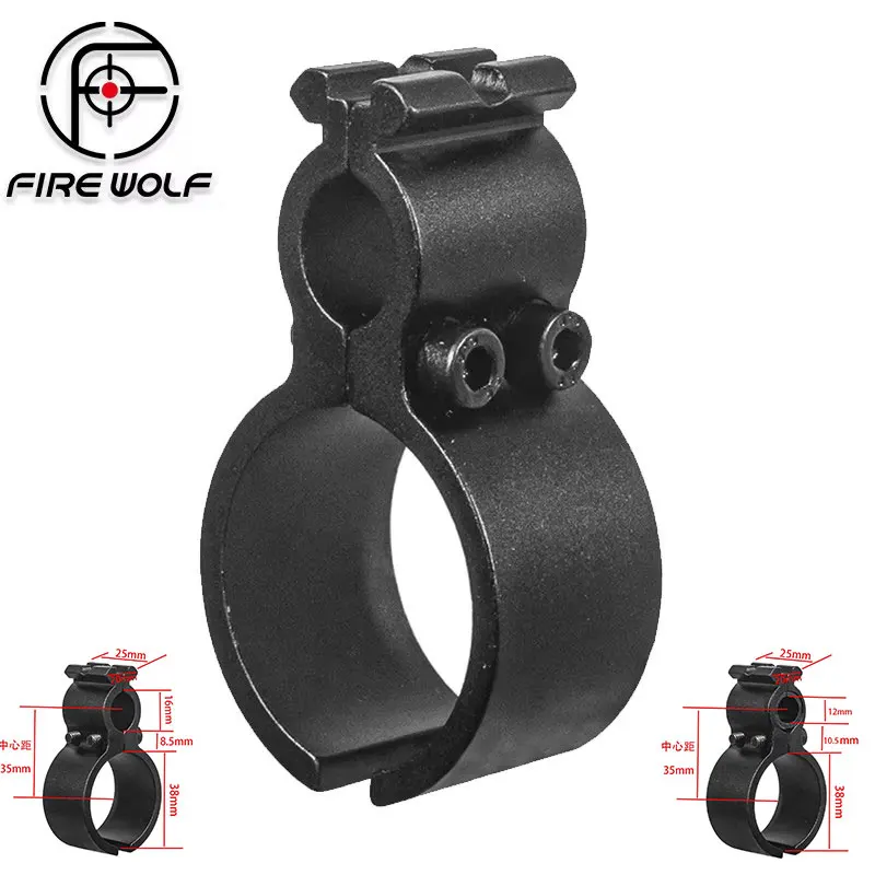 FIRE WOLF Adaptador de doble anillo , abrazadera de tubo superior de 16 mm y inferior de 38 mm con soporte de 20 mm para lintern
FIRE WOLF Adaptador de doble anillo , abrazadera de tubo superior de 16 mm y inferior de 38 mm con soporte de 20 mm para lintern