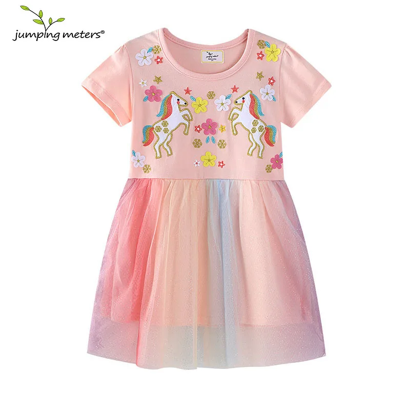 Jumping Meters 2-7T Summer Princess Girls Dresses Unicorns Kids Vestidos Party Birthday Baby Clothing Embroidery Dress Wedding 
Jumping Meters 2-7T Summer Princess Girls Dresses Unicorns Kids Vestidos Party Birthday Baby Clothing Embroidery Dress Wedding