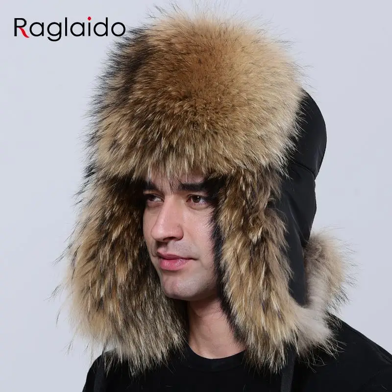 Luxury Men Fur Hat Winter Warm Thick Bomber Fluffy Natural Raccoon Fur Trapper Hats
Luxury Men Fur Hat Winter Warm Thick Bomber Fluffy Natural Raccoon Fur Trapper Hats