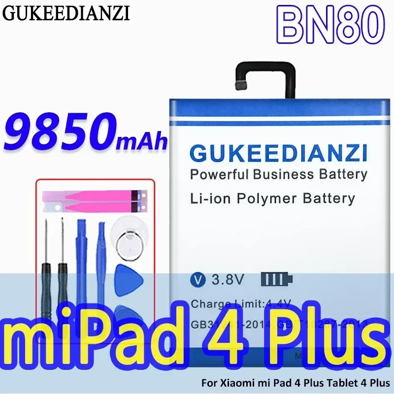 Аккумулятор GUKEEDIANZI большой емкости BN80 9850 мАч для аккумуляторов Xiaomi Pad 4 Plus Tablet 4Plus
Аккумулятор GUKEEDIANZI большой емкости BN80 9850 мАч для аккумуляторов Xiaomi Pad 4 Plus Tablet 4Plus