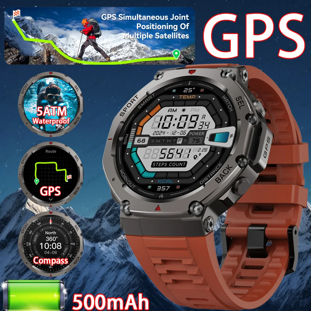 2025 NEW GPS Smart Watch For Men Tactical Smartwatch Compass Altimeter Barometric 5ATM IP69K Waterproof AMOLED Mens Watches
2025 NEW GPS Smart Watch For Men Tactical Smartwatch Compass Altimeter Barometric 5ATM IP69K Waterproof AMOLED Mens Watches