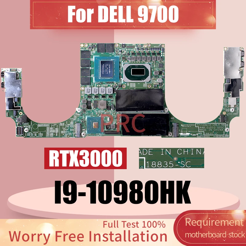 Материнская плата для ноутбука DELL 9700 JD1A18 18835-SC QTJ1 I9-10980HK RTX3000 N19E-Q1-KD-A1
Материнская плата для ноутбука DELL 9700 JD1A18 18835-SC QTJ1 I9-10980HK RTX3000 N19E-Q1-KD-A1