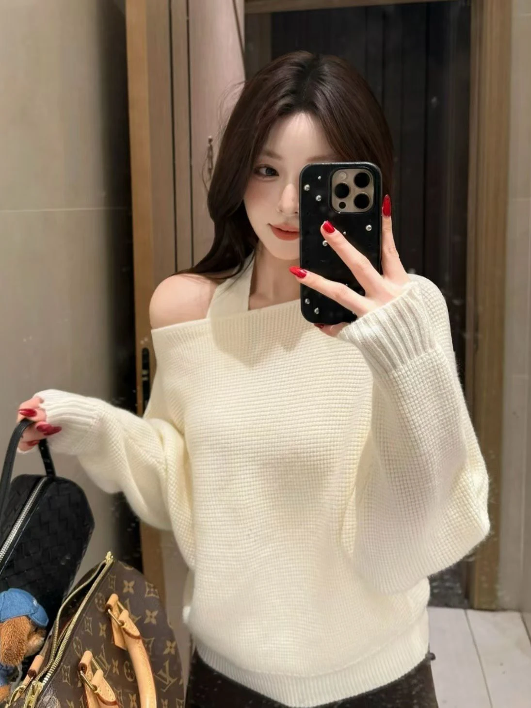 Red Knitted One-oulder Hanging Ne Sweater Women's New 2026 Winter Ele Loose Fit Beautiful oulder Top
Red Knitted One-oulder Hanging Ne Sweater Women's New 2026 Winter Ele Loose Fit Beautiful oulder Top