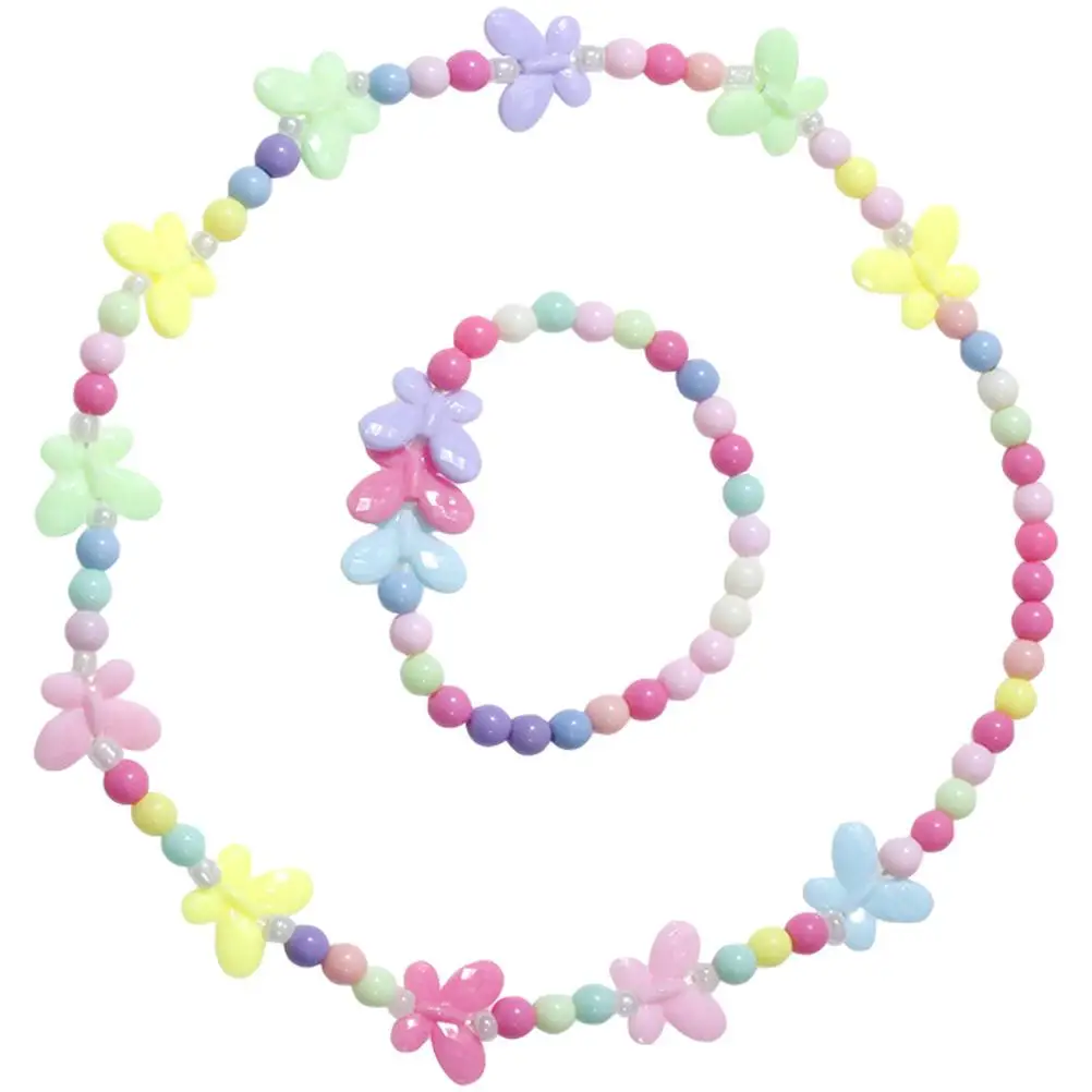 Children's Accessories Jewelry Set Colorful Bracelet Necklace Toddler Girls Age 2 Kids Jewelry For Girls 6 Fashion Fun Toy
Children's Accessories Jewelry Set Colorful Bracelet Necklace Toddler Girls Age 2 Kids Jewelry For Girls 6 Fashion Fun Toy