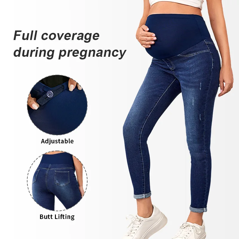 Autumn Winter Pregnant Woman European American Maternity Jeans High-Waist Butt-Lifting Pants Stretchy Pregnancy Pants Fashion
Autumn Winter Pregnant Woman European American Maternity Jeans High-Waist Butt-Lifting Pants Stretchy Pregnancy Pants Fashion