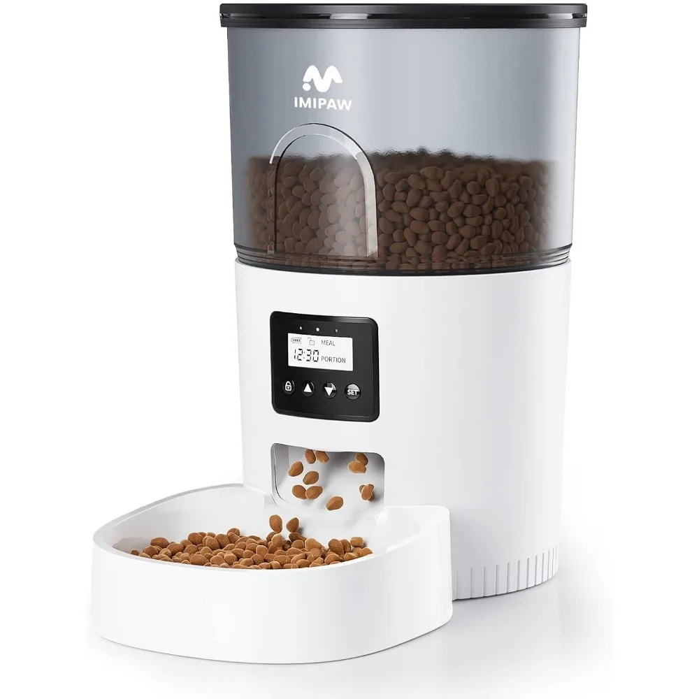 Automatic Pet Feeder with Timer, Dual Power, Programmable Portions for Cats and Small Dogs
Automatic Pet Feeder with Timer, Dual Power, Programmable Portions for Cats and Small Dogs