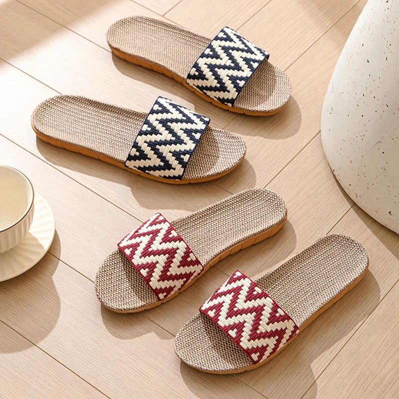 Hemp Casual Women's Slippers Home Flats Spring Summer Luxury Designer Woman Shoes Fashion Indoor Slides Ladies Soft sole Elegant
Hemp Casual Women's Slippers Home Flats Spring Summer Luxury Designer Woman Shoes Fashion Indoor Slides Ladies Soft sole Elegant