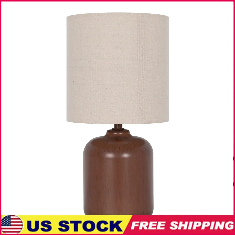 Traditional Faux Wood Mini Table Lamp with Oatmeal Linen Shade Easy Push Thru Switch Home Office End Table Desk Decor
Traditional Faux Wood Mini Table Lamp with Oatmeal Linen Shade Easy Push Thru Switch Home Office End Table Desk Decor