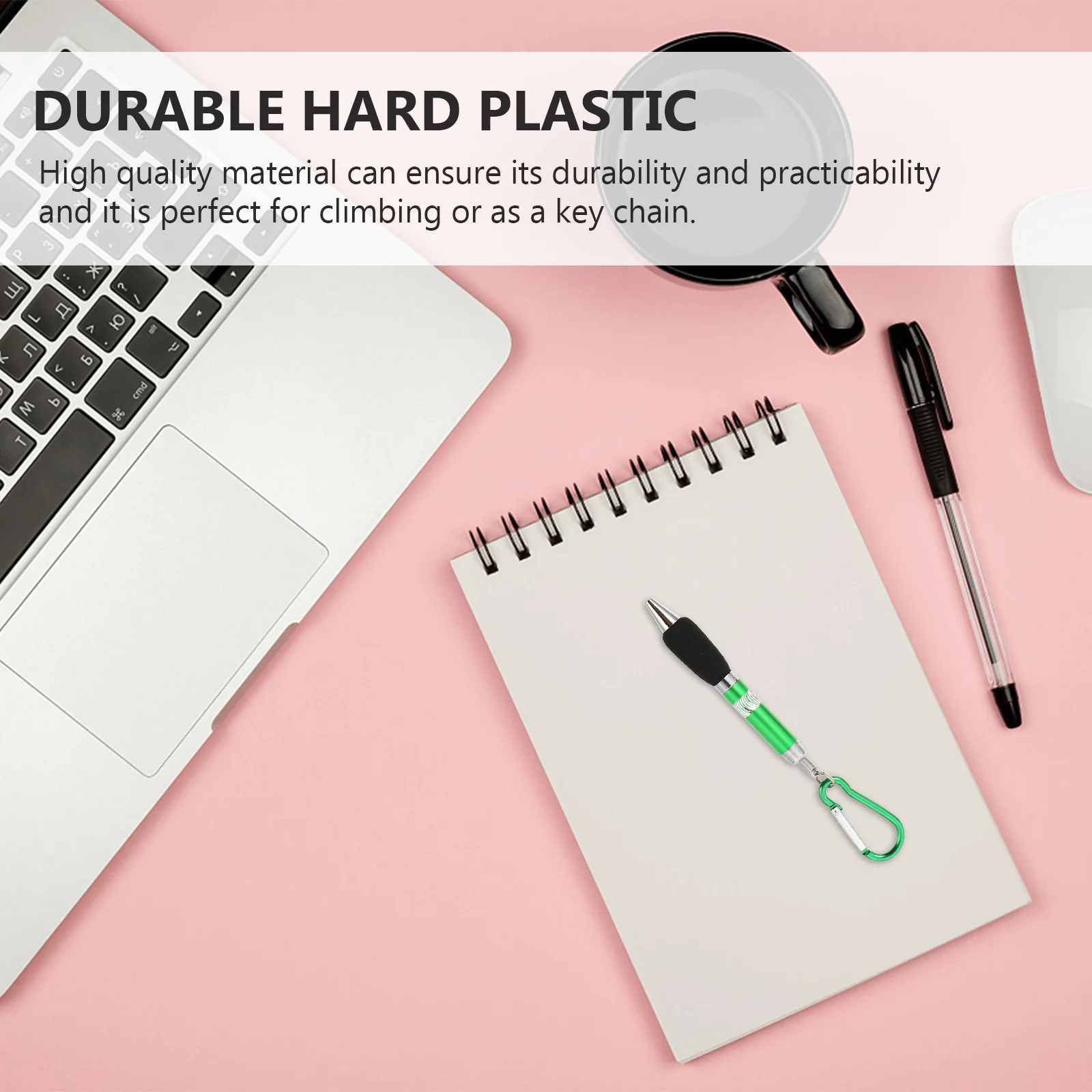 5Pcs Metal Ballpoint Pen with Carabiner Key Chain Pen Durable Hard Plastic and Metal Fixed Clips Easy to Attach
5Pcs Metal Ballpoint Pen with Carabiner Key Chain Pen Durable Hard Plastic and Metal Fixed Clips Easy to Attach