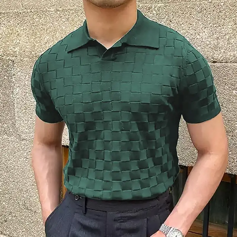 Luxury Plaid Patchwork Ice shreds Polo Shirt Men Summer Casual Breathable Thin Tops For Mens Knitwear Fashion Polo Tees w805
Luxury Plaid Patchwork Ice shreds Polo Shirt Men Summer Casual Breathable Thin Tops For Mens Knitwear Fashion Polo Tees w805