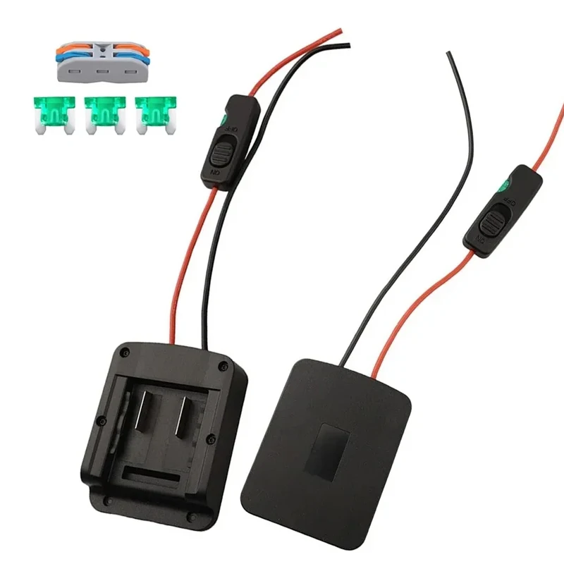 Адаптер Power Wheel для литий-ионного аккумулятора Einhell 18 В с предохранителем 30 А и переключателем Провод 14AWG для блока питания DIY Преобразователь адаптера
Адаптер Power Wheel для литий-ионного аккумулятора Einhell 18 В с предохранителем 30 А и переключателем Провод 14AWG для блока питания DIY Преобразователь адаптера