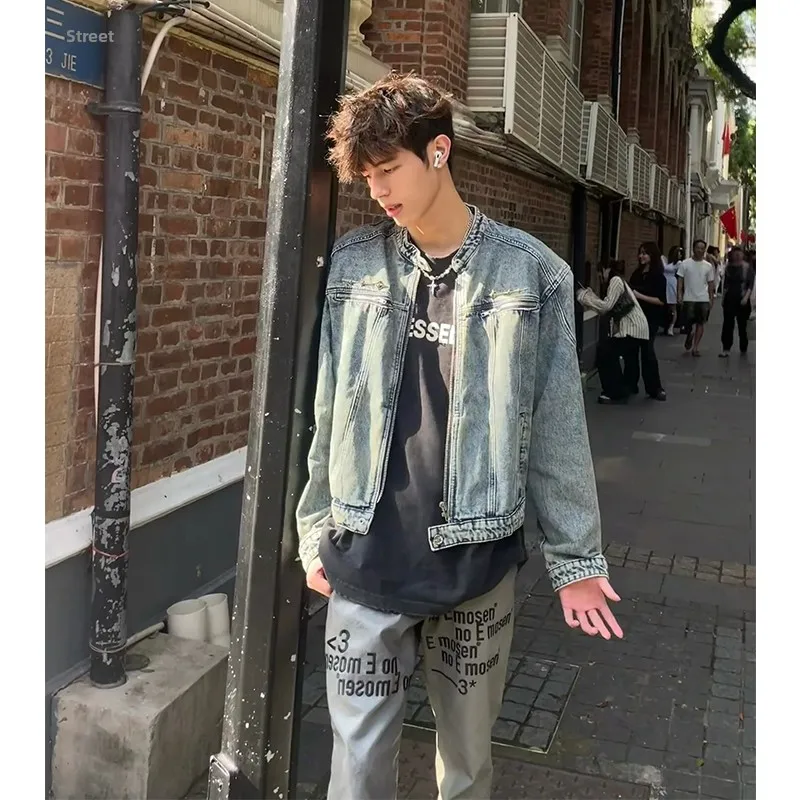 American High Street Padded oulder Zipper Trendy Men's Denim Jaet Vintage Jaet Long Sve Loose Fit Youthful Sle
American High Street Padded oulder Zipper Trendy Men's Denim Jaet Vintage Jaet Long Sve Loose Fit Youthful Sle