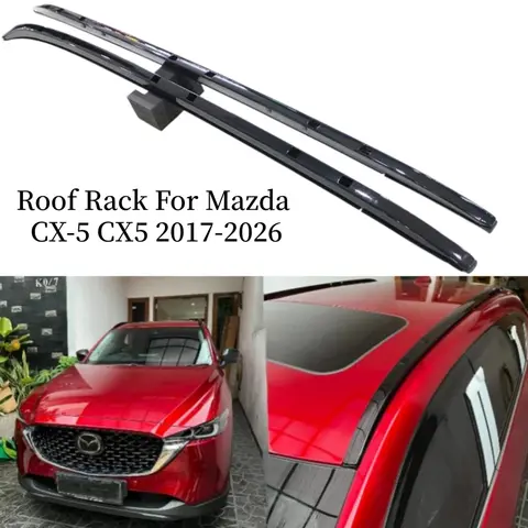マツダ CX-5 CX5 2017-2026用ルーフラック、荷物レールバー、キャリアトップラック、レールクロスバー、高品質アルミ合金製